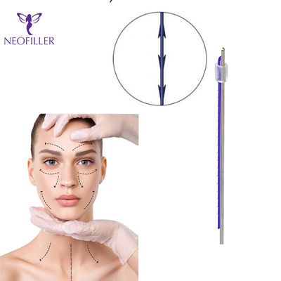 sollevamento smussato di Pdo della cannula PDO ultra V coreano dell'ascensore del filo di 4d 100mm