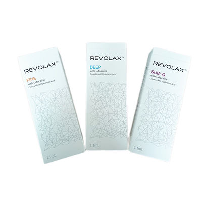 Riempimento cutaneo da 1,1 ml Revolax Fine Lips Filler antirughe per acido ialuronico facciale
