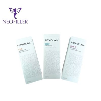 Rimozione delle rughe 1.1ml/Box Filler dermico Revolax Iniezioni di acido idraulico profondo per il viso