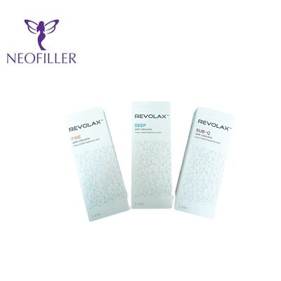 Filler naturale dell'acido ialuronico della lidocaina fine antirughe Revolax per le rughe del mento