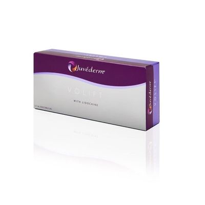 Riempimento della pelle del mento Juvederm Iniezioni di labbra Filler dermico in gel trasparente per il seno