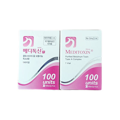 tipo della tossina botulinica di Meditoxin delle iniezioni della tossina botulinica di rimozione della grinza 2.5mL 100 unità