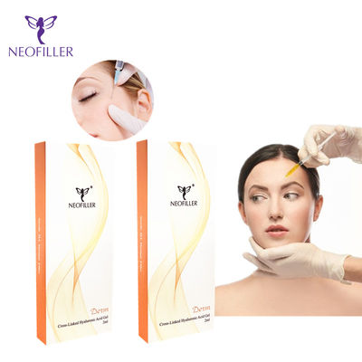 duraturo iniettabile acido ialuronico della siringa di 1ml 2ml per le grinze profonde