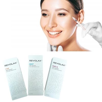 Acido ialuronico per il viso Revolax Dermal Filler con confezione per siringa