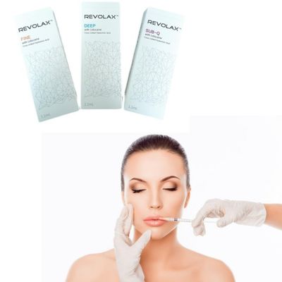 Acido ialuronico per il viso Revolax Dermal Filler con confezione per siringa