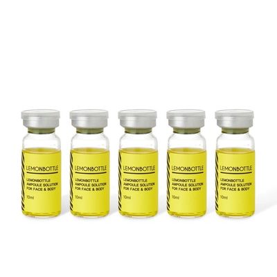 Bottiglia di limone Soluzione di lipolisi definitiva per la riduzione dei grassi 10 ml*5 bottiglie Formula ad alta concentrazione