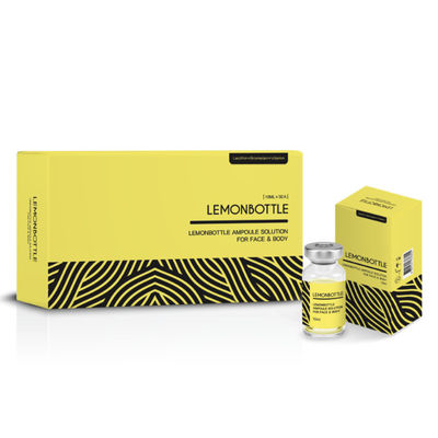 Bottiglia di limone Soluzione di lipolisi definitiva per la riduzione dei grassi 10 ml*5 bottiglie Formula ad alta concentrazione