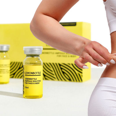 Bottiglia di limone Soluzione di lipolisi definitiva per la riduzione dei grassi 10 ml*5 bottiglie Formula ad alta concentrazione