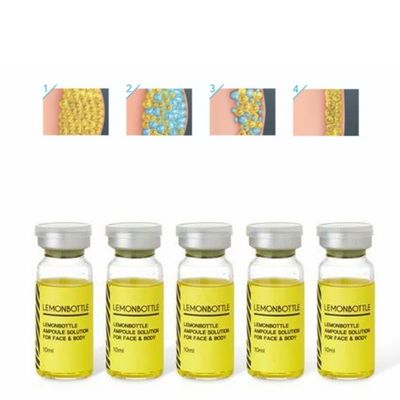 Soluzione in bottiglia ad alta concentrazione di limone per iniezioni di scioglimento dei grassi 5 flaconcini X 10 ml corpo intero