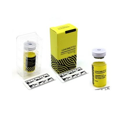 Soluzione ad alta concentrazione di grasso per viso e corpo 10 ml x 5 bottiglie di limone Imballaggio assettico usa e getta