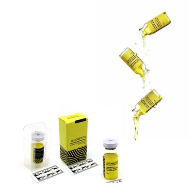 Soluzione ad alta concentrazione di grasso per viso e corpo 10 ml x 5 bottiglie di limone Imballaggio assettico usa e getta