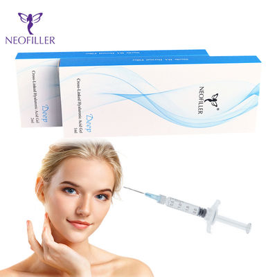 Acido ialuronico 24 mg-ml Riempitore Dermico 5 ml Gel iniettabile Listo, naturale, miglioramento del contorno facciale