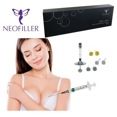 24 mg-ml Acido ialuronico Dermally Filler Gel iniettabile incrociato aumento del volume facciale