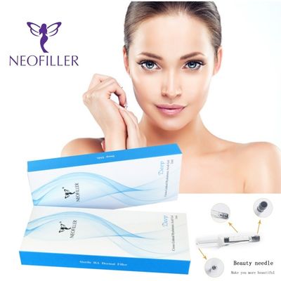 Soluzione di ringiovanimento del viso naturale a lunga durata per filler dermico con acido ialuronico da 1 ml, gel iniettabile