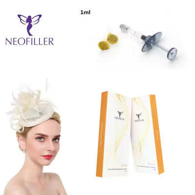 Gel iniettabile di riempimento cutaneo dell'acido ialuronico da 1 ml Ringiovanimento naturale del viso per 9-12 mesi
