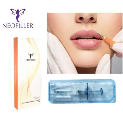 Gel iniettabile di riempimento cutaneo dell'acido ialuronico da 1 ml Ringiovanimento naturale del viso per 9-12 mesi