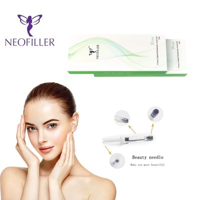 Gel iniettabile con filler dermico trasparente all'acido ialuronico Bellissimo trattamento di ringiovanimento del viso per il miglioramento della pelle