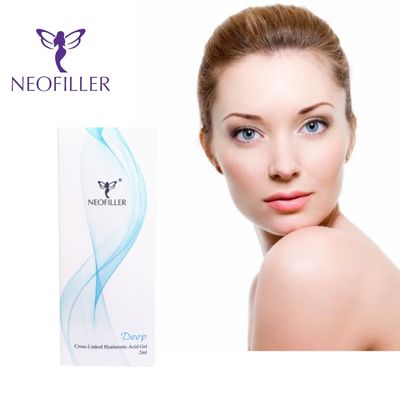 Neofiller Filler dermico con acido ialuronico reticolato da 2 ml Linea profonda Contorno del naso Gel iniettabile Miglioramento del viso