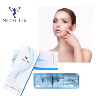 Neofiller Filler dermico con acido ialuronico reticolato da 2 ml Linea profonda Contorno del naso Gel iniettabile Miglioramento del viso
