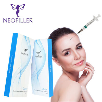 Neofiller 24mg-ml Filler dermico di acido ialuronico Gel iniettabile Longevità di 9-12 mesi Soluzione di conservazione a temperatura ambiente