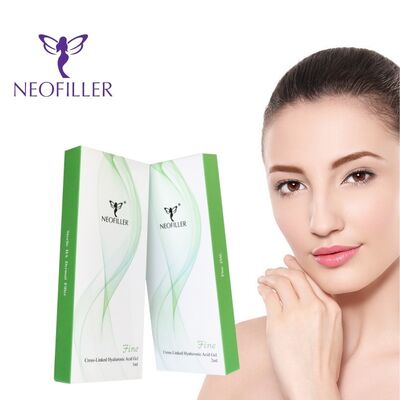 Neofiller Cross-Linking Hyaluronic Acid Dermal Filler con concentrazione di 24 mg/ml per 9-12 mesi di longevità