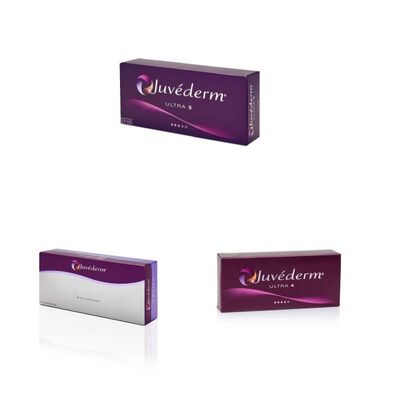 Gel Juvederm Dermal Filler Acido ialuronico iniettabile Rimpicciole lisce Ripristino del volume facciale