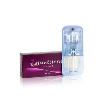 Filler dermico Juvederm con acido ialuronico cross-linked per risultati duraturi in 2 siringhe da 1 ml