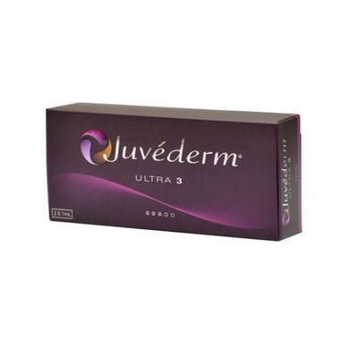 Filler dermico Juvederm con acido ialuronico cross-linked per risultati duraturi in 2 siringhe da 1 ml