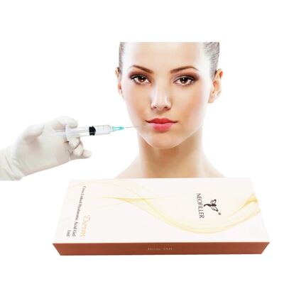Neofiller 24mg-ml Filler dermico di acido ialuronico Gel iniettabile Longevità di 9-12 mesi Miglioramento dell'iniezione ipodermica