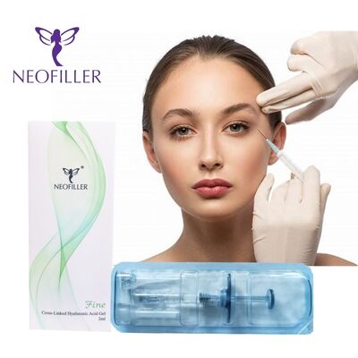 Neofiller 24mg-ml Filler dermico di acido ialuronico Gel iniettabile Longevità di 9-12 mesi Miglioramento dell'iniezione ipodermica