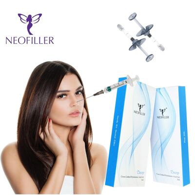 Filler dermico di acido ialuronico da 24 mg-ml 1 ml Gel iniettabile per iniezione ipodermica per la riduzione delle rughe