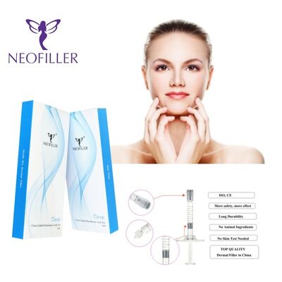 Filler dermico di acido ialuronico da 24 mg-ml 1 ml Gel iniettabile per iniezione ipodermica per la riduzione delle rughe