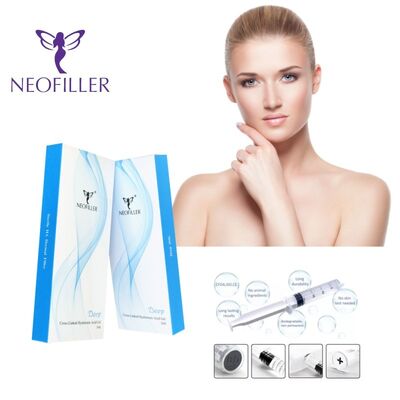 9-12 mesi Longevità Acido ialuronico 24mg-ml Riempitore cutaneo Gel iniettabile Ringiovanimento facciale Ristabilizione del volume
