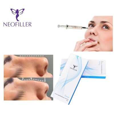 Filler dermico a base di acido ialuronico reticolato a lunga durata, gel iniettabile, trattamento per la riduzione delle rughe sulla fronte