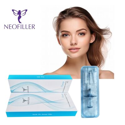 Filler dermico a base di acido ialuronico reticolato a lunga durata, gel iniettabile, trattamento per la riduzione delle rughe sulla fronte