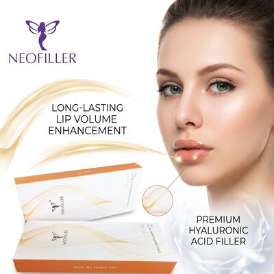 1 ml di Acido Ialuronico Gel iniettabile per riempimento cutaneo con durata da 8 a 15 mesi e Acido Ialuronico Biocompatibile