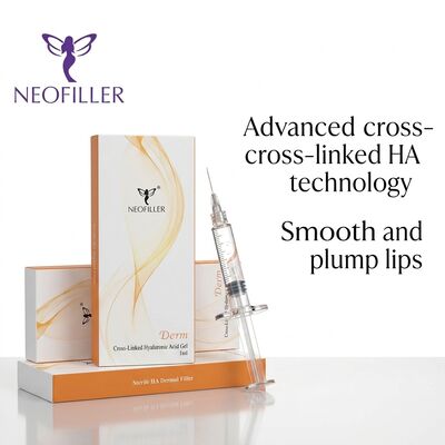 1 ml di Acido Ialuronico Gel iniettabile per riempimento cutaneo con durata da 8 a 15 mesi e Acido Ialuronico Biocompatibile