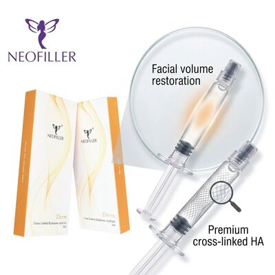 1 ml di Acido Ialuronico Gel iniettabile per riempimento cutaneo con durata da 8 a 15 mesi e Acido Ialuronico Biocompatibile
