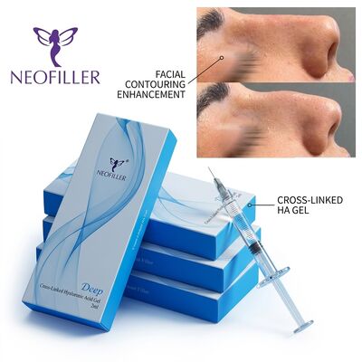 L' acido ialuronico anti- rughe in linea profonda, riempitore cutaneo, gel iniettabile, ingrandimento delle labbra, ripristino del volume facciale