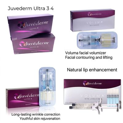 Fino a 12-18 mesi Juvederm Dermal Filler 1ml 2 siringhe Spedizione DHL UPS FEDEX Soluzione di miglioramento del viso duratura