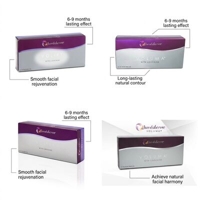 Fino a 12-18 mesi Juvederm Dermal Filler 1ml 2 siringhe Spedizione DHL UPS FEDEX Soluzione di miglioramento del viso duratura