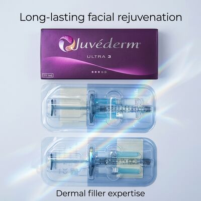Formulazione gel Juvederm Dermal Filler 2 volte volume 1 ml profondità di iniezione ipodermica adatto per applicazioni cosmetiche mediche