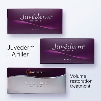 Formulazione gel Juvederm Dermal Filler 2 volte volume 1 ml profondità di iniezione ipodermica adatto per applicazioni cosmetiche mediche