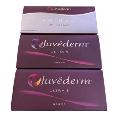 Antirughe Juvederm Dermal Filler Siringa da 1 ml 1 ml 2 siringhe Professionale per il modellamento del viso e la riduzione delle rughe