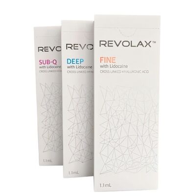 Revolax Dermal Filler Fine Deep Sub-Q Formula iniettabile per la riduzione delle linee facciali e il ripristino del volume