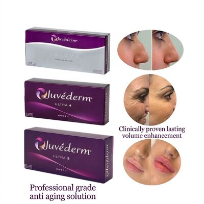 Chirurgia plastica Juvederm Concentrazione di filler dermico 20mgMl Longevità 9-12 mesi Adatto per migliorare i contorni del viso e il ringiovanimento della pelle