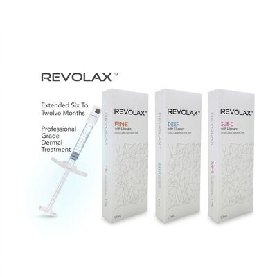Riempitore cutaneo Revolax sub-Q profondo e fine Alta biocompatibilità Adatta per l'iniezione Profondità dal medio al profondo del derma Migliora il contorno della pelle