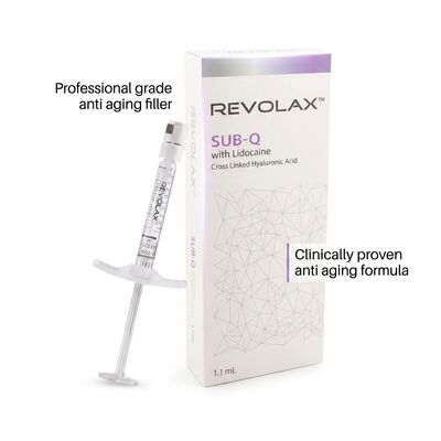 Riempitore cutaneo Revolax sub-Q profondo e fine Alta biocompatibilità Adatta per l'iniezione Profondità dal medio al profondo del derma Migliora il contorno della pelle