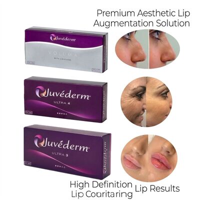 Volume della siringa 1ml siringa Juvederm Dermal Filler Offre sicurezza Durata 9 a 12 mesi Ideale per il ringiovanimento della pelle