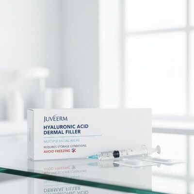 Acido ialuronico Juvederm filler cutaneo adatto a più zone del viso e richiede condizioni di conservazione Evitare il congelamento